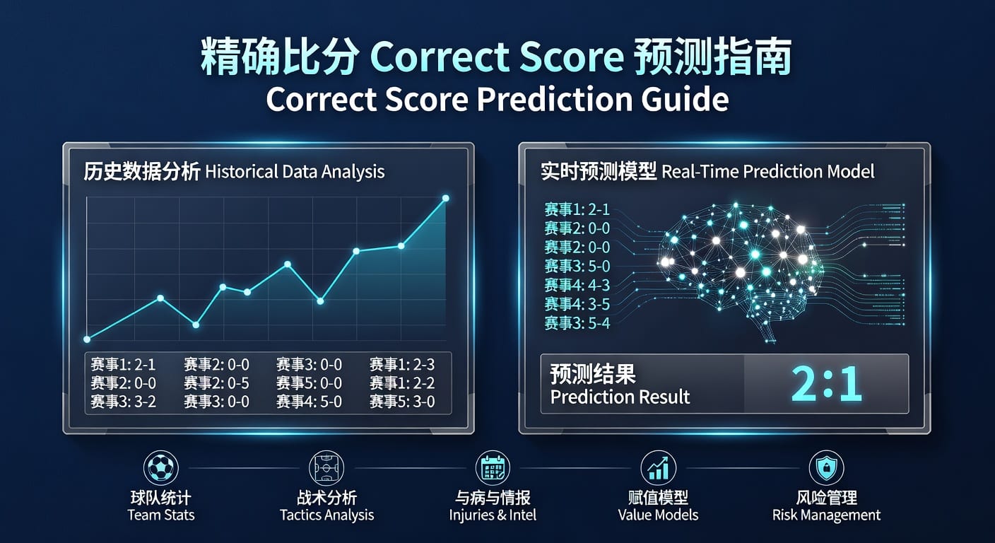 精确比分 correct score：投注技巧与判断要点
