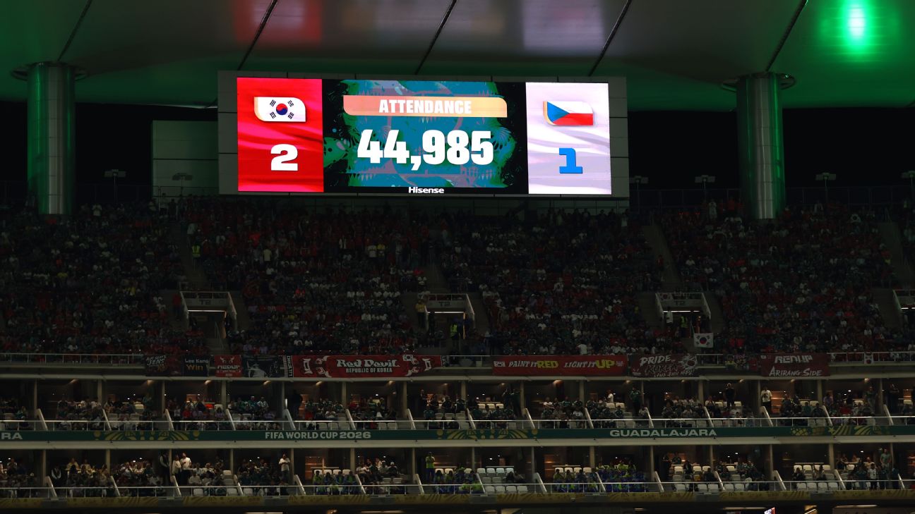 FIFA为南韩对捷克世界杯比赛44985人次的上座数据进行辩护